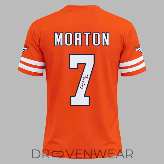 Denver Broncos Craig Morton Tribute Limited Football Jersey - Image 3