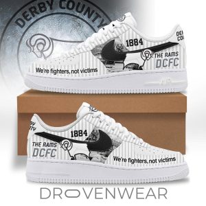 Derby County 1884 The Rams DCFC Special Air Force 1 Shoes by Drovenwear.com