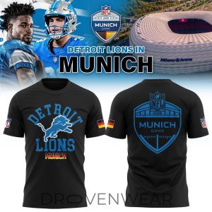 Detroit Lions Munich 2026 Official Match TShirt by Drovenwear.com