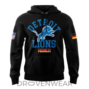 Detroit Lions Munich Game 2026 NFL Fan Hoodie by Drovenwear.com