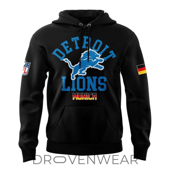 Detroit Lions Munich Game 2026 NFL Fan Hoodie - Image 2