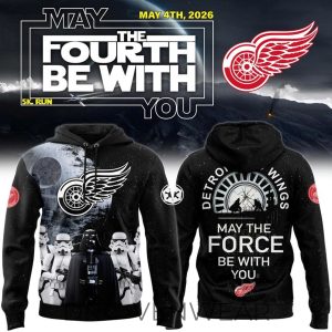Detroit Red Wings Star Wars Night 2026 Force Edition Hoodie by Drovenwear.com