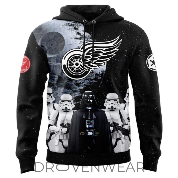Detroit Red Wings Star Wars Night 2026 Force Edition Hoodie - Image 2