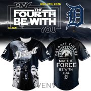Detroit Tigers Star Wars Night Force Edition Baseball Jersey Limited Drop
