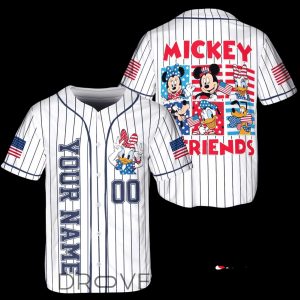 Disney Mickey Friends Daisy Duck USA 250 Celebration Jersey by Drovenwear.com