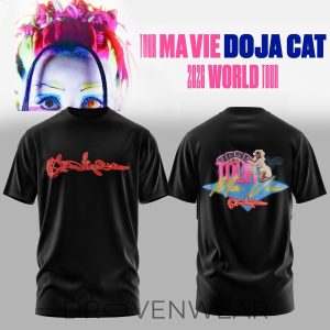 Doja Cat Ma Vie World Tour 2026 Exclusive TShirt V3 by Drovenwear.com