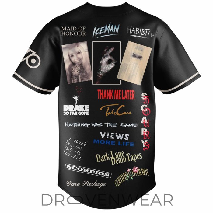 Drake 2026 New Album Collection Premium Limited Baseball Jersey - Image 3