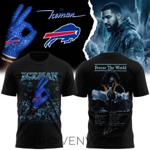 Drake Iceman Album x Buffalo Bills Crossover Graphic Tee by Drovenwear.com