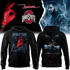 Drake Iceman Album x Ohio State Buckeyes Exclusive Hoodie by Drovenwear.com