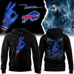 Drake Iceman x Buffalo Bills Exclusive Fan Hoodie by Drovenwear.com