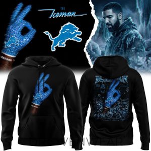Drake Iceman x Detroit Lions Limited Fan Hoodie by Drovenwear.com