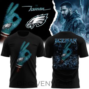 Drake Iceman x Philadelphia Eagles Graphic TShirt by Drovenwear.com