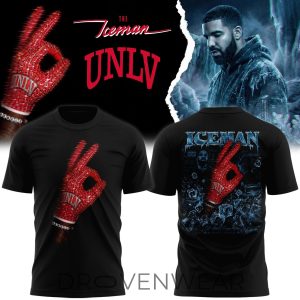 Drake Iceman x UNLV Rebels Limited Edition TShirt by Drovenwear.com