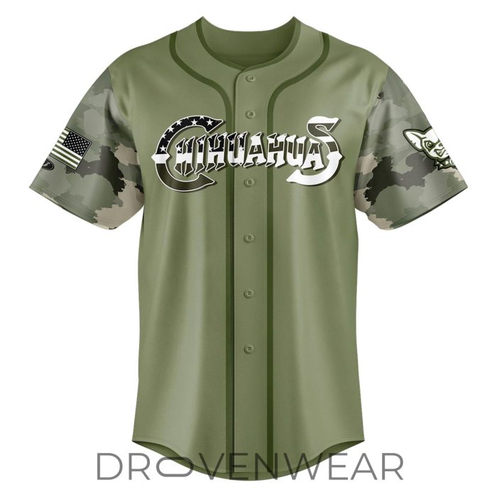 El Paso Chihuahuas 2026 Military Appreciation Night Baseball Jersey v2 - Image 2