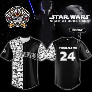 Erie SeaWolves Star Wars Night UPMC Park Custom Jersey by Drovenwear.com