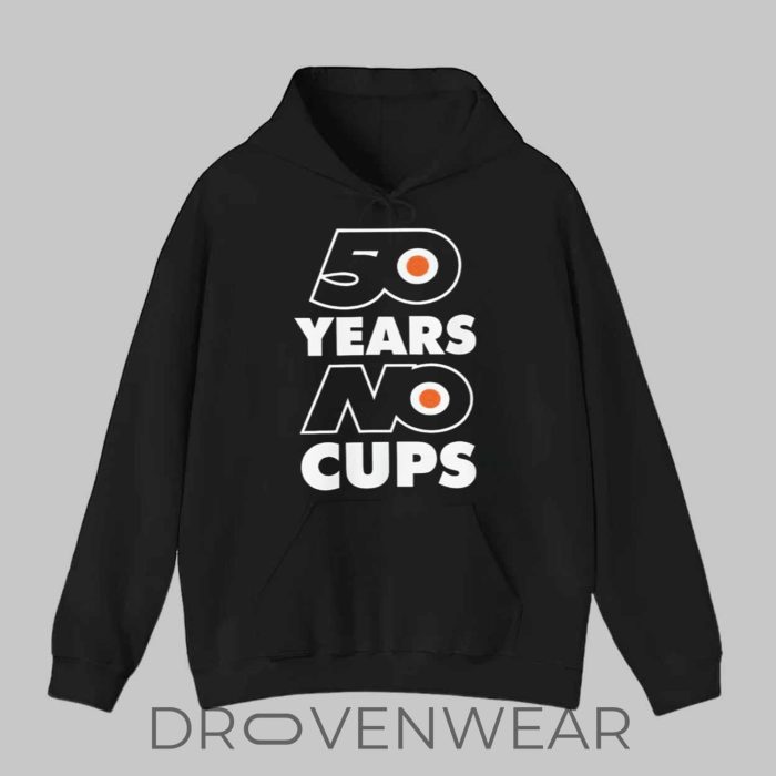 Erik Karlsson Philadelphia Flyers "50 Years No Cups" T-Shirt - Image 3