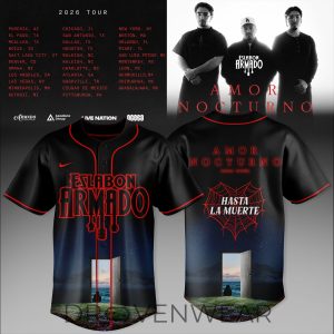 Eslabon Armado 2026 Tour Custom Baseball Jersey by Drovenwear.com