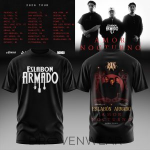Eslabon Armado Amor Nocturno Graphic TShirt by Drovenwear.com