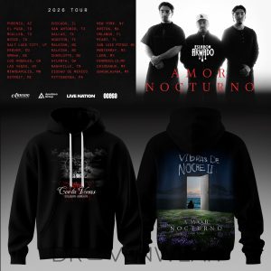 Eslabon Armado Amor Nocturno Tour Hoodie by Drovenwear.com