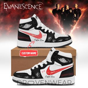 Evanescence Global Tour 2026 Custom Air Jordan 1 Shoes by Drovenwear.com