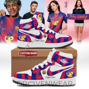 FC Barcelona x Olivia Rodrigo Signature Custom Air Jordan 1 by Drovenwear.com