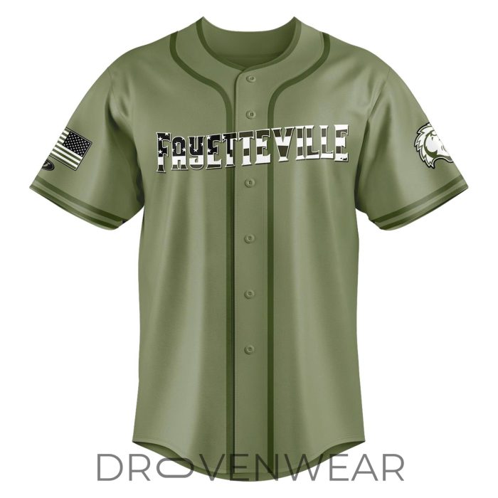 Fayetteville Woodpeckers 2026 Military Appreciation Custom Baseball Jersey v2 - Image 2