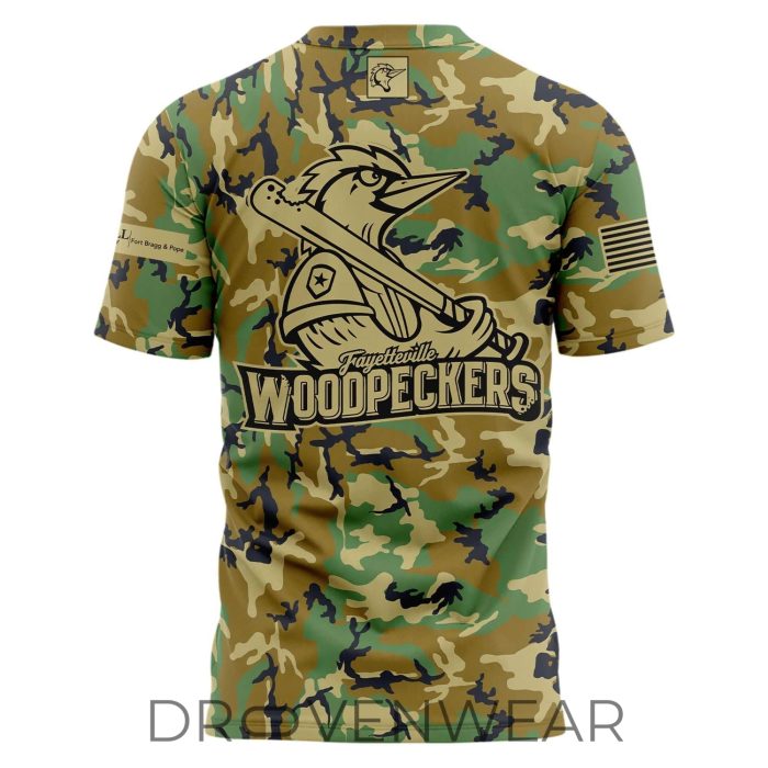 Fayetteville Woodpeckers x Military Appreciation Graphic T-Shirt Limited Edition - Image 3