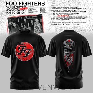 Foo Fighters Take Cover Tour 2026 Graphic Tee 1 by Drovenwear.com