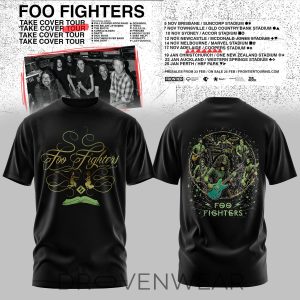 Foo Fighters Take Cover Tour 2026 Graphic Tee 2 by Drovenwear.com