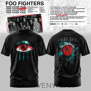 Foo Fighters Take Cover Tour 2026 Graphic Tee 3 by Drovenwear.com