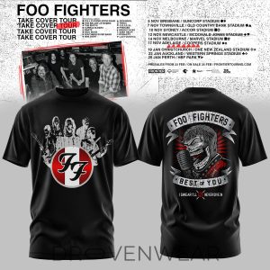 Foo Fighters Take Cover Tour 2026 Graphic Tee 4 by Drovenwear.com
