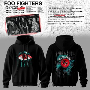 Foo Fighters Take Cover Tour 2026 Hoodie Version 3 by Drovenwear.com