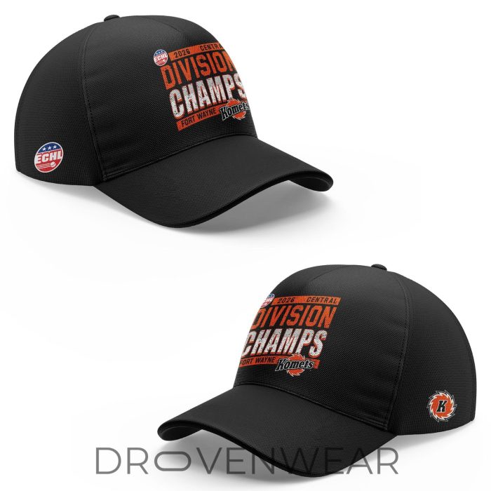 Fort Wayne Komets 2026 Central Division Champions Celebration Hoodie - Image 4