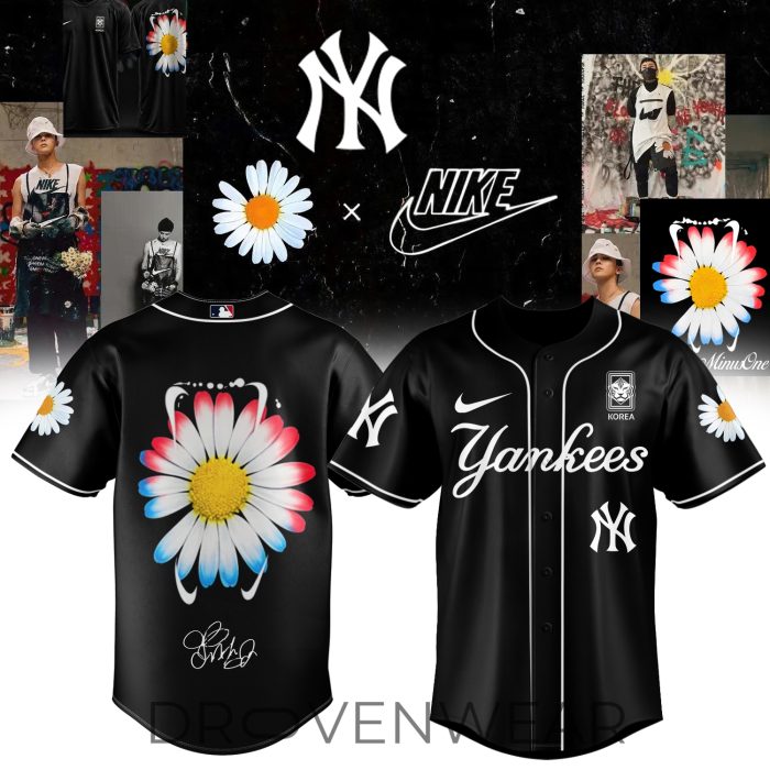 G-Dragon PEACEMINUSONE x Nike x MLB Premium Jersey - Image 4