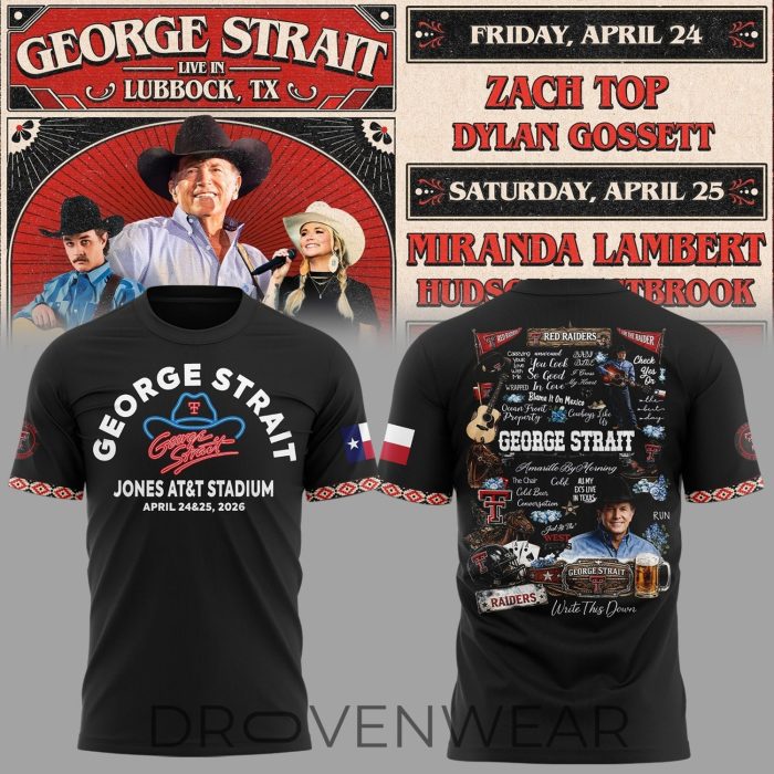 George Strait Farewell Tour Lubbock Event T-Shirt - Image 2