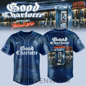 Good Charlotte Motel Du Cap Tour 2026 Baseball Jersey Edition by Drovenwear.com