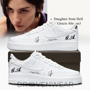 Gracie Abrams Signed AF1 Sneakers Daughter From Hell Edition by Drovenwear.com