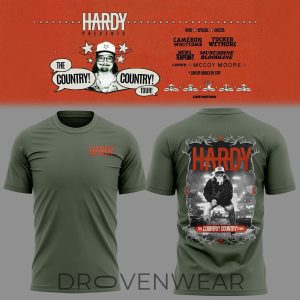 Hardy Country Tour 2026 Graphic Tee Version 6 by Drovenwear.com