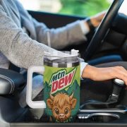 Highland Cow & Mountain Dew Inspired 40oz Travel Tumbler - Image 5