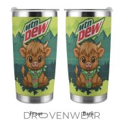 Highland Cow & Mountain Dew Inspired 40oz Travel Tumbler - Image 7