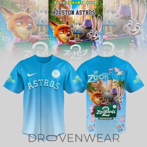 Houston Astros Zootopia 2 Exclusive Baseball Jersey Limited by Drovenwear.com