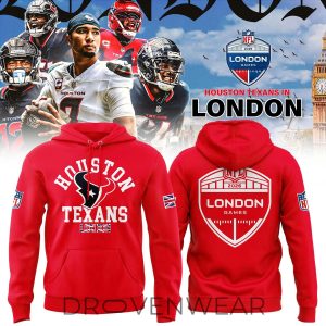 Houston Texans 2026 London NFL Event Hoodie by Drovenwear.com