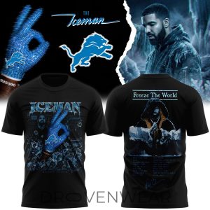 Iceman Album Inspired x Detroit Lions Alternate Design Tee V2 by Drovenwear.com
