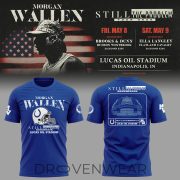 Indianapolis Colts x Morgan Wallen Live at Lucas Oil Stadium 2026 T-Shirt - Image 2
