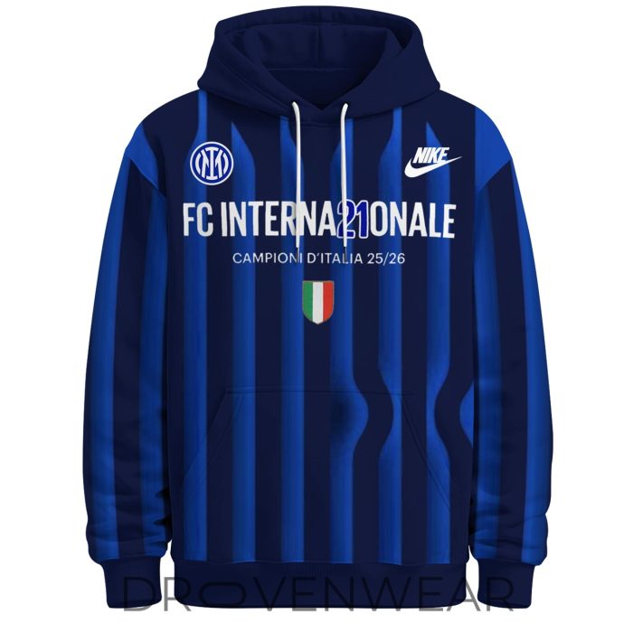 Inter Milan Italian Champions 2025-2026 Premium Hoodie - Image 4