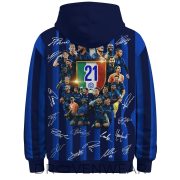 Inter Milan Italian Champions 2025-2026 Premium Hoodie - Image 5