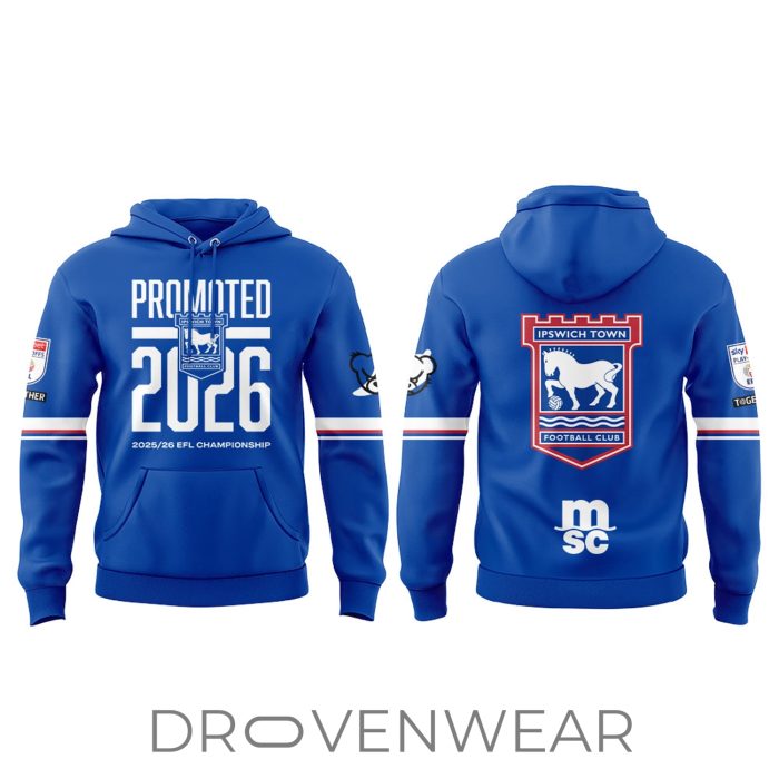 Ipswich Town Promoted 2026 EFL Championship Hoodie - Image 2