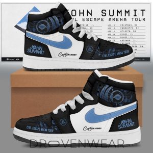 John Summit CTRL ESCAPE Arena Tour Custom Air Jordan 1 Shoes by Drovenwear.com