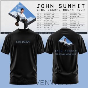 John Summit CTRL ESCAPE Tour 2026 Graphic Tee by Drovenwear.com
