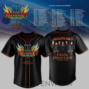 Journey Final Frontier Tour 2026 Baseball Jersey Limited V1 by Drovenwear.com